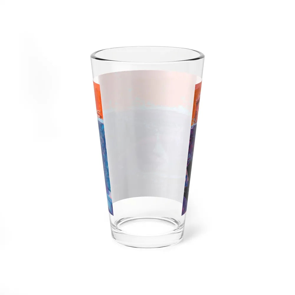 Swimmer (Magazine Illustration) Pint Glass 16oz-Go Mug Yourself