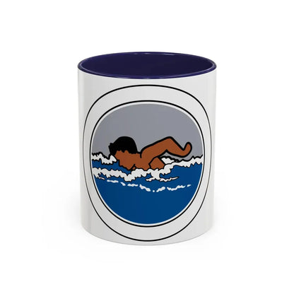 Swimming (Boy Scout Merit Badge) Accent Coffee Mug 11oz Navy - Go Mug Yourself
