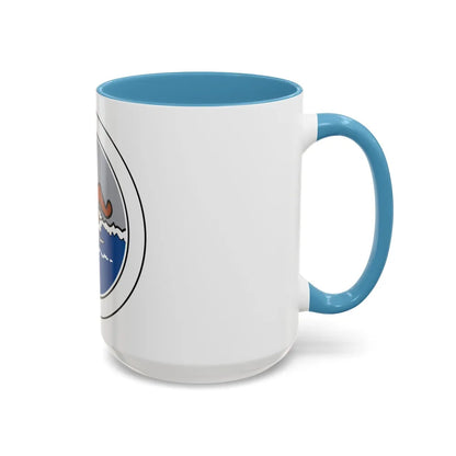 Swimming (Boy Scout Merit Badge) Accent Coffee Mug-Go Mug Yourself