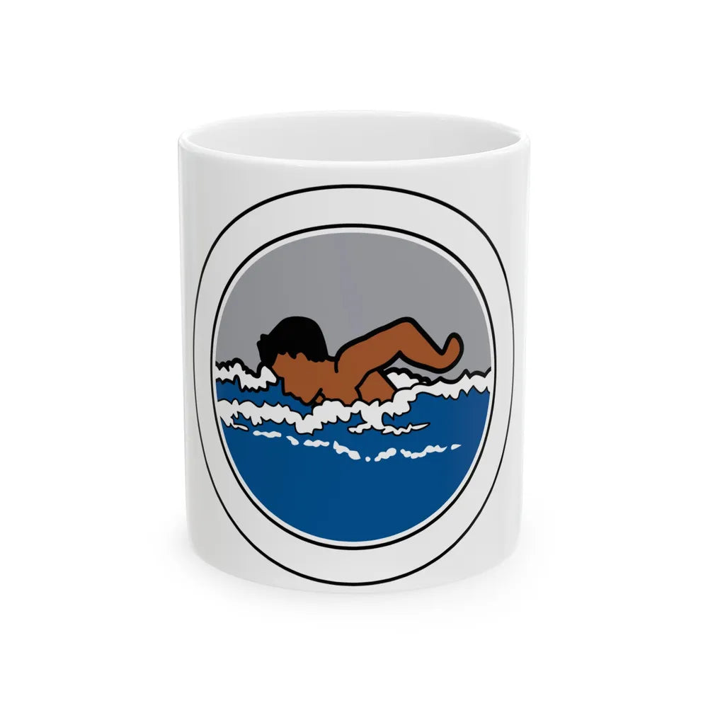 Swimming (Boy Scout Merit Badge) White Coffee Mug-11oz-Go Mug Yourself