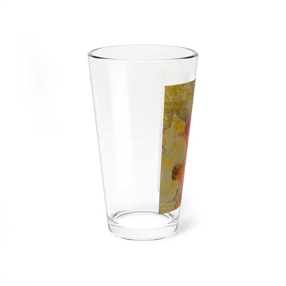 Swimming Hole, circa 1936 (Magazine Illustration) Pint Glass 16oz-Go Mug Yourself