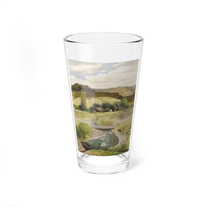 Swimming in the Creek, The Saturday Evening Post, August 29, 1959 (Magazine Illustration) Pint Glass 16oz 16oz - Go Mug Yourself