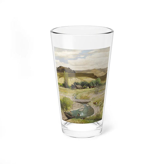 Swimming in the Creek, The Saturday Evening Post, August 29, 1959 (Magazine Illustration) Pint Glass 16oz 16oz - Go Mug Yourself
