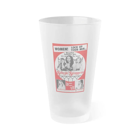 SWINGIN SWAPPERS 1973 Movie Poster - Frosted Pint Glass 16oz Default Title - Go Mug Yourself