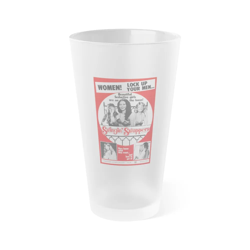 SWINGIN SWAPPERS 1973 Movie Poster - Frosted Pint Glass 16oz-Go Mug Yourself