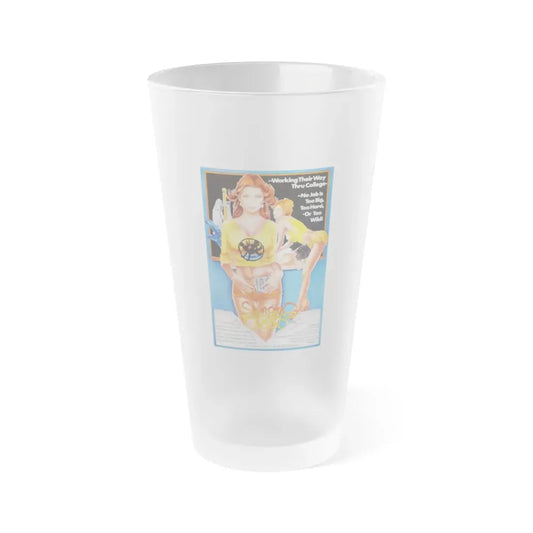 SWINGING COEDS 1972 Movie Poster - Frosted Pint Glass 16oz Default Title - Go Mug Yourself