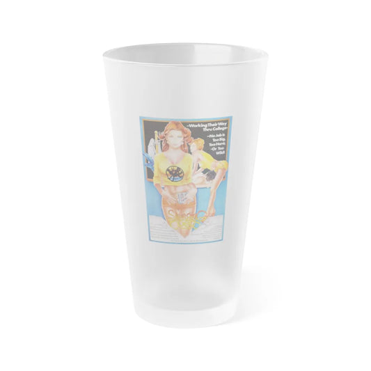 SWINGING COEDS 1972 Movie Poster - Frosted Pint Glass 16oz-Go Mug Yourself