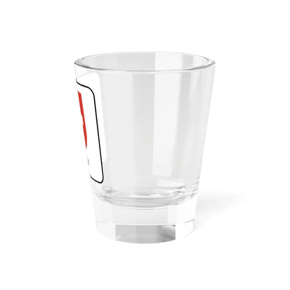 Swiss border sign (Switzerland) (Coat of Arms) Shot Glass 1.5oz - Go Mug Yourself