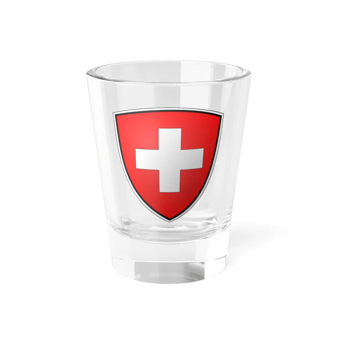 Swiss-coat of arms (Switzerland) (Coat of Arms) Shot Glass 1.5oz 1.5oz - Go Mug Yourself