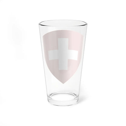 Swiss Federal CoA triangular (Switzerland) (Coat of Arms) Pint Glass 16oz - Go Mug Yourself