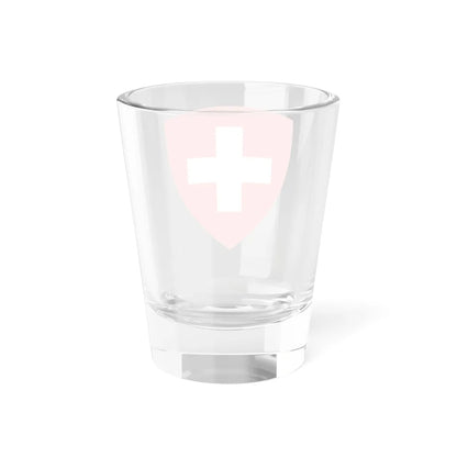 Swiss Federal CoA triangular (Switzerland) (Coat of Arms) Shot Glass 1.5oz - Go Mug Yourself