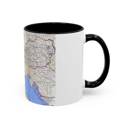 Switzerland, Austria, and Northern Italy (1965) (Map) Accent Coffee Mug - Go Mug Yourself