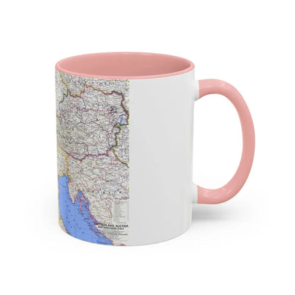 Switzerland, Austria, and Northern Italy (1965) (Map) Accent Coffee Mug - Go Mug Yourself