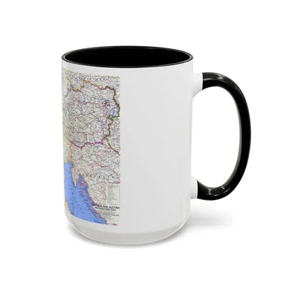 Switzerland, Austria, and Northern Italy (1965) (Map) Accent Coffee Mug - Go Mug Yourself