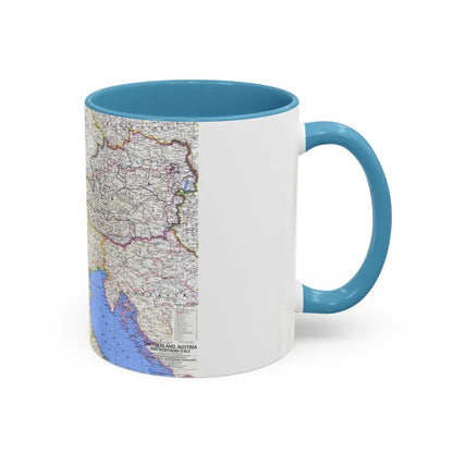 Switzerland, Austria, and Northern Italy (1965) (Map) Accent Coffee Mug - Go Mug Yourself