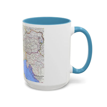 Switzerland, Austria, and Northern Italy (1965) (Map) Accent Coffee Mug - Go Mug Yourself