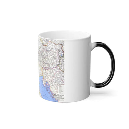 Switzerland, Austria, and Northern Italy (1965) (Map) Color Changing Mug 11oz-Go Mug Yourself