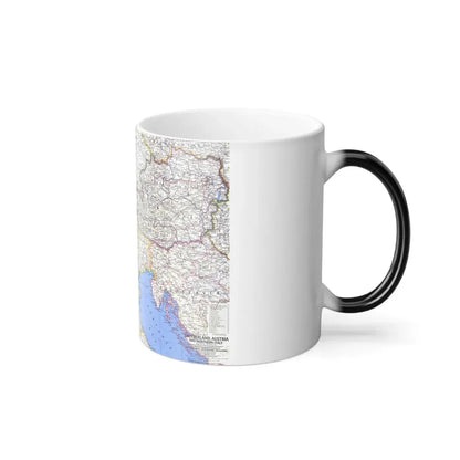 Switzerland, Austria, and Northern Italy (1965) (Map) Color Changing Mug 11oz - Go Mug Yourself