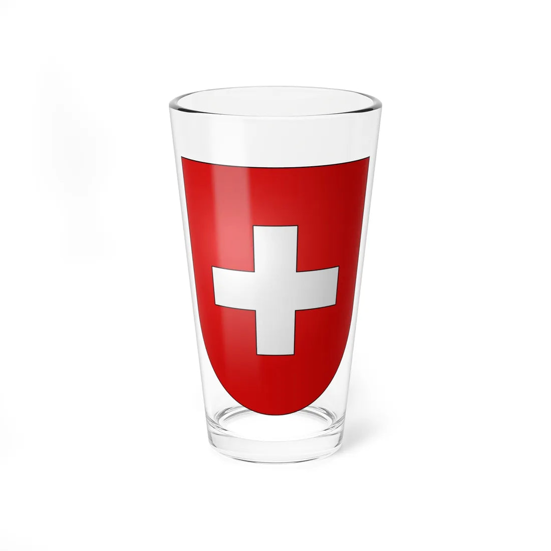 Switzerland-coat of arms (Switzerland) (Coat of Arms) Pint Glass 16oz 16oz - Go Mug Yourself