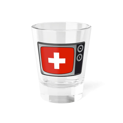 Switzerland flag tv (Switzerland) Shot Glass 1.5oz 1.5oz - Go Mug Yourself