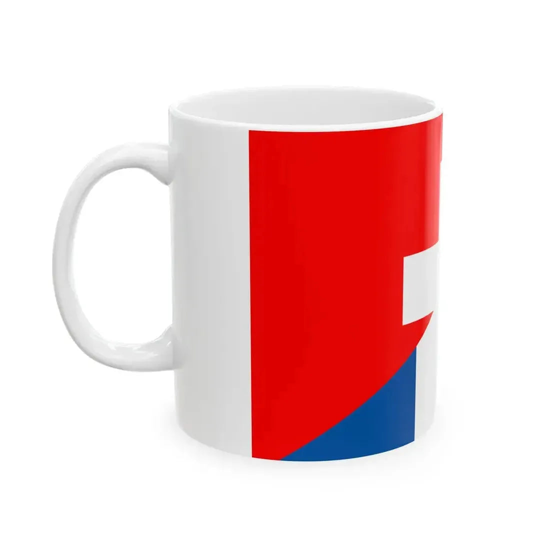 Switzerland France Flag (France) White Coffee Mug - Go Mug Yourself