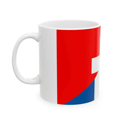 Switzerland France Flag (France) White Coffee Mug - Go Mug Yourself