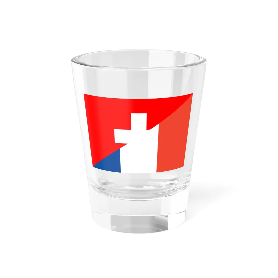 Switzerland France Flag (Switzerland) Shot Glass 1.5oz 1.5oz - Go Mug Yourself