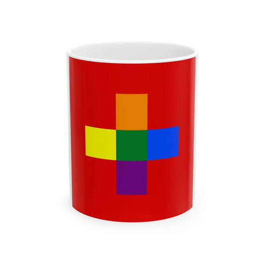 Switzerland Gay flag (Switzerland) White Coffee Mug 11oz - Go Mug Yourself