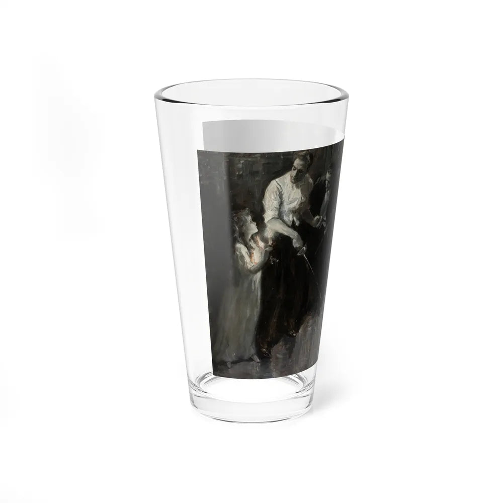 Sword Fight, story illustration (Magazine Illustration) Pint Glass 16oz-Go Mug Yourself