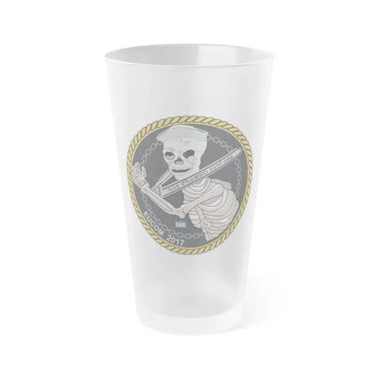 Sword of Freedom Skeleton SSN 769 (U.S. Navy) Frosted Pint Glass 16oz Default Title - Go Mug Yourself