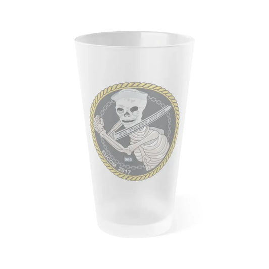 Sword of Freedom Skeleton SSN 769 (U.S. Navy) Frosted Pint Glass 16oz Default Title - Go Mug Yourself