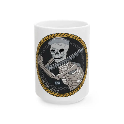 Sword of Freedom Skeleton SSN 769 (U.S. Navy) White Coffee Mug 15oz - Go Mug Yourself