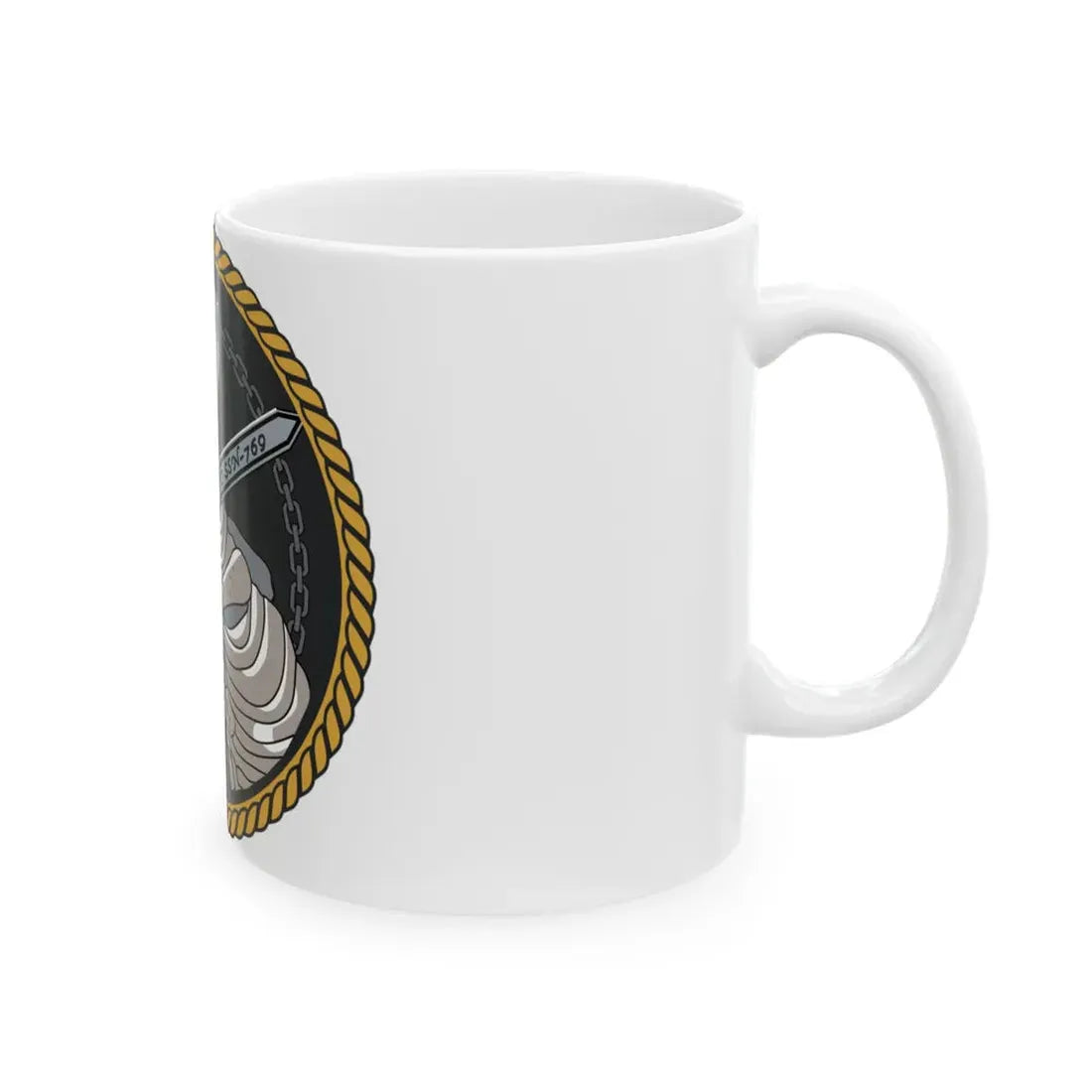 Sword of Freedom Skeleton SSN 769 (U.S. Navy) White Coffee Mug - Go Mug Yourself