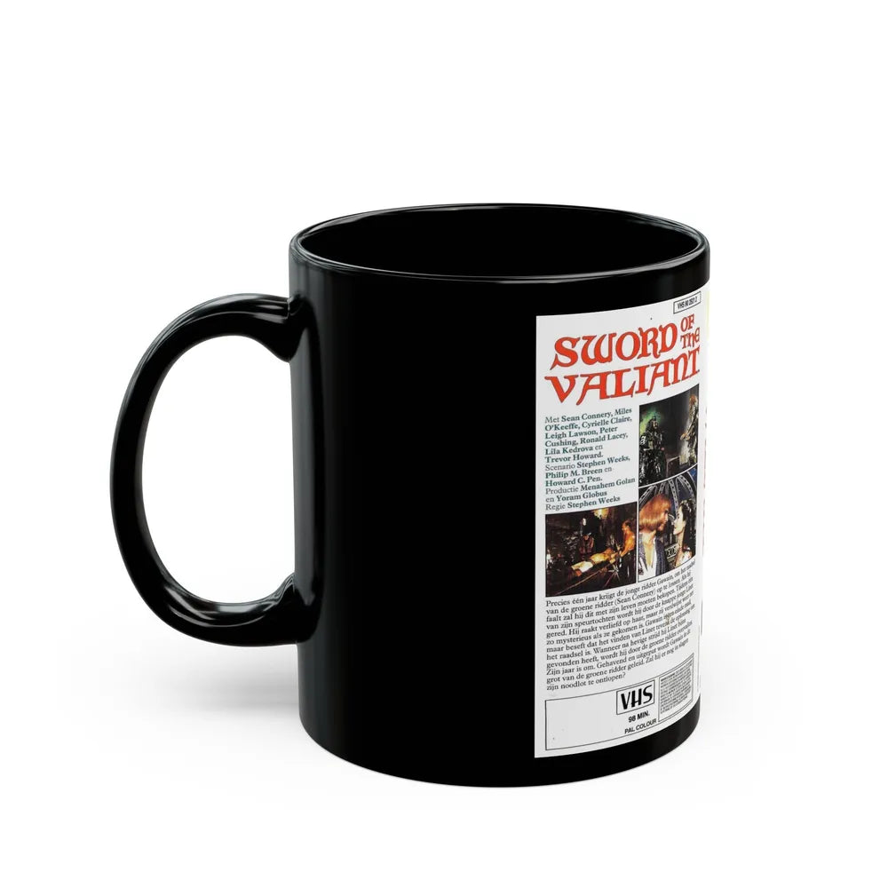 SWORD OF THE VALIANT (VHS COVER) - Black Coffee Mug-Go Mug Yourself