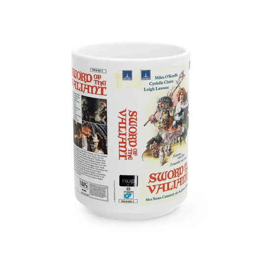 SWORD OF THE VALIANT (VHS COVER) - White Coffee Mug 15oz - Go Mug Yourself