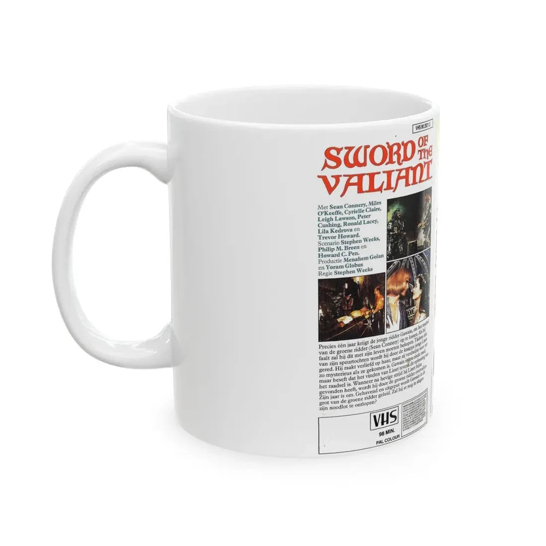 SWORD OF THE VALIANT (VHS COVER) - White Coffee Mug - Go Mug Yourself