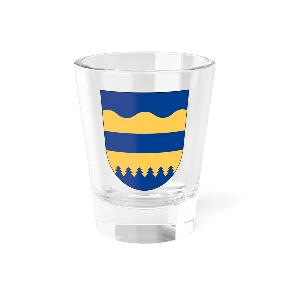 Sya församling vapen (Sweden) (Coat of Arms) Shot Glass 1.5oz 1.5oz - Go Mug Yourself