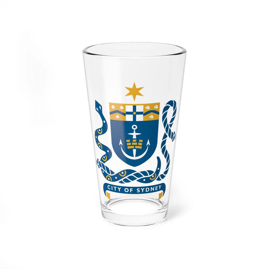 Sydney - COA (Australia) (Coat of Arms) Pint Glass 16oz 16oz - Go Mug Yourself