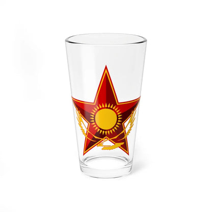 Symbol of the Kazakh Ministry of Defense (Kazakhstan) (Coat of Arms) Pint Glass 16oz 16oz - Go Mug Yourself