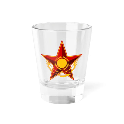 Symbol of the Kazakh Ministry of Defense (Kazakhstan) (Coat of Arms) Shot Glass 1.5oz 1.5oz - Go Mug Yourself