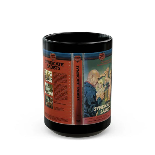 SYNDICATE SADISTS (VHS COVER) - Black Coffee Mug 15oz - Go Mug Yourself