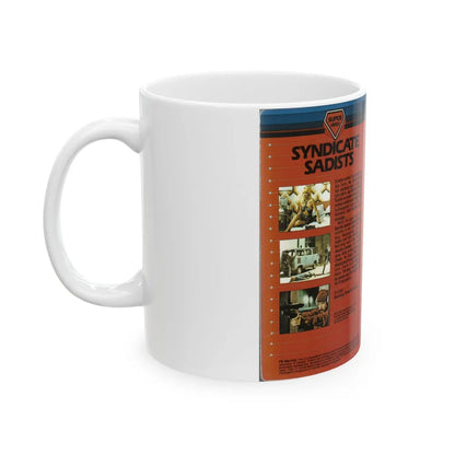 SYNDICATE SADISTS (VHS COVER) - White Coffee Mug-Go Mug Yourself