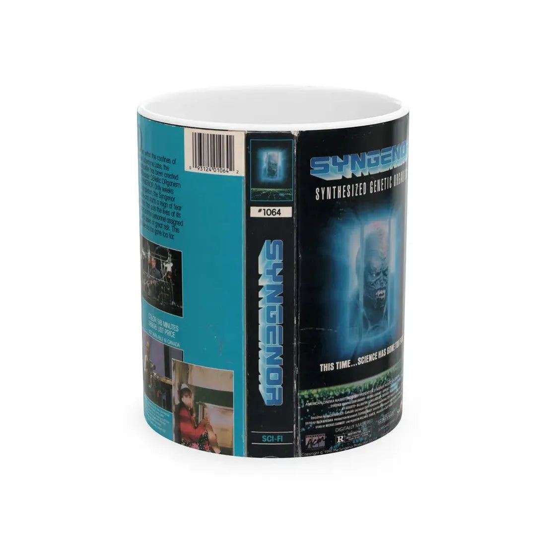 SYNGENOR (VHS COVER) - White Coffee Mug 11oz - Go Mug Yourself