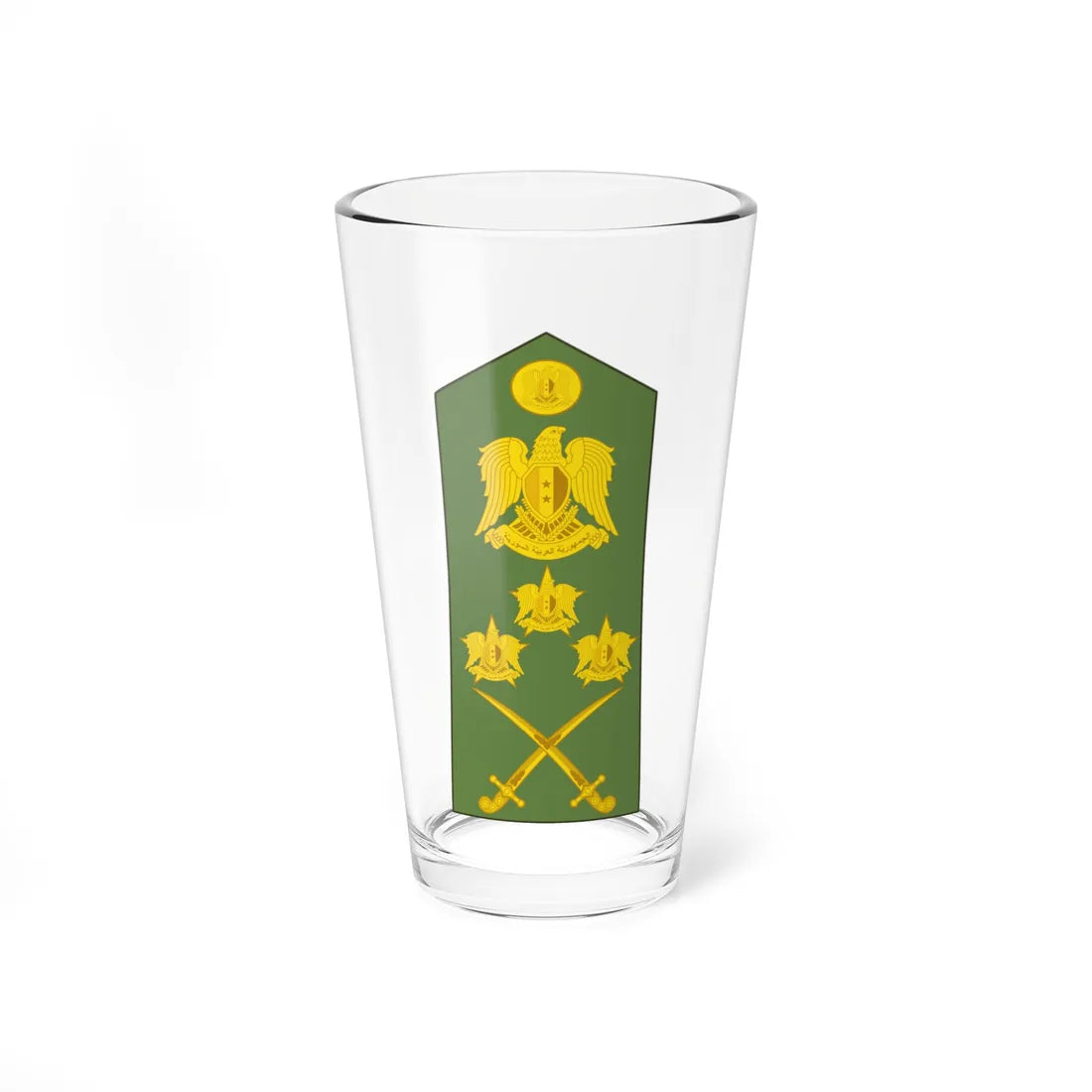Syria army OF 10 (Syria) (Military Rank) Pint Glass 16oz 16oz - Go Mug Yourself