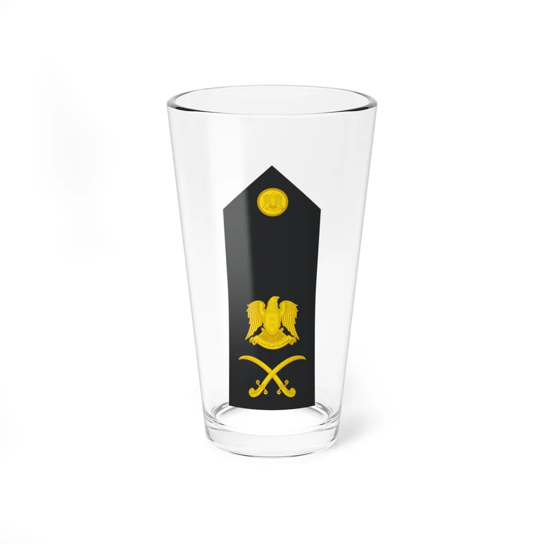 Syria Navy   OF07 (Syria) (Military Rank) Pint Glass 16oz 16oz - Go Mug Yourself