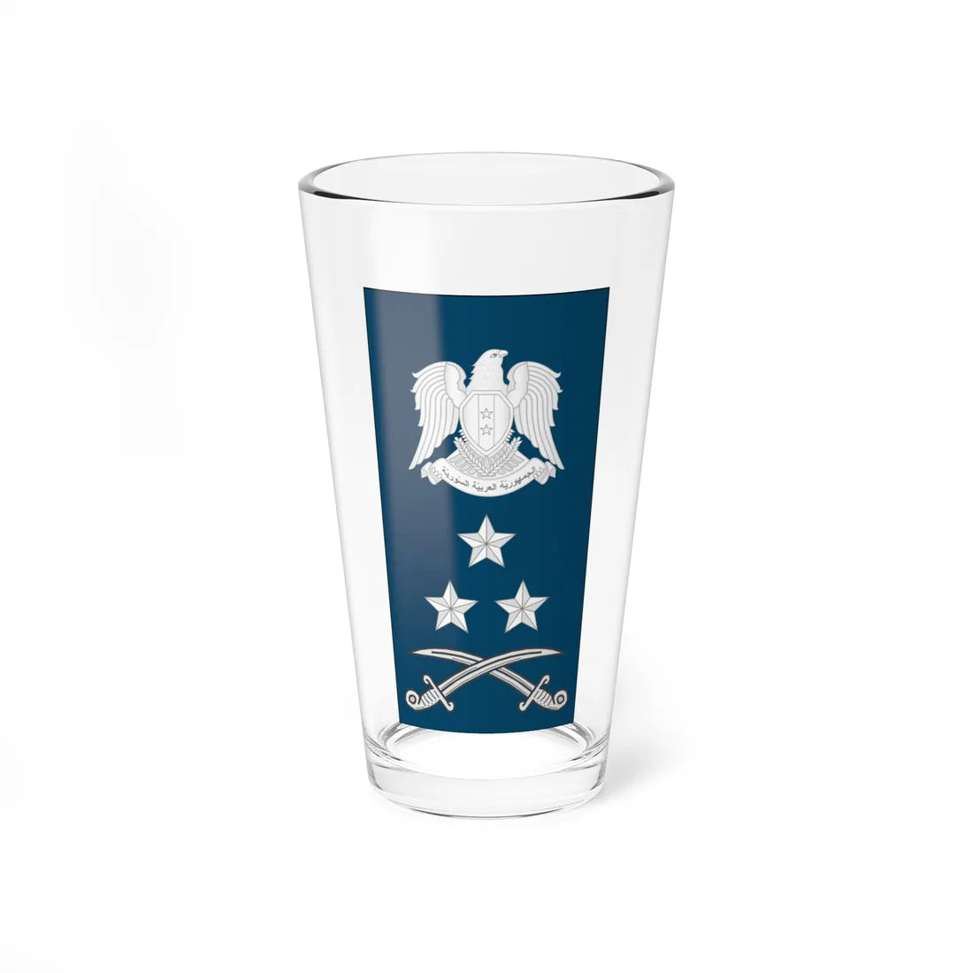 Syrian AF Farik OF10 (Syria) (Military Rank) Pint Glass 16oz 16oz - Go Mug Yourself
