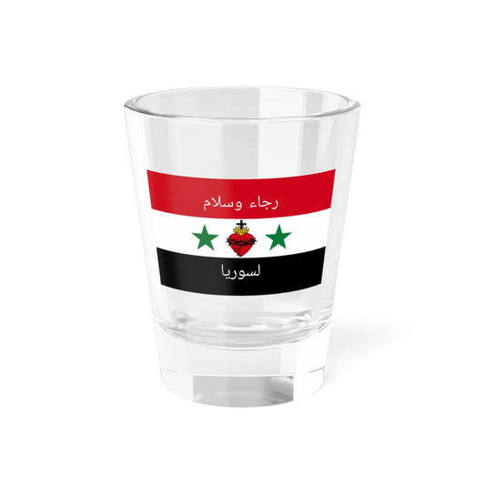 Syrian Christian flag (Syria) Shot Glass 1.5oz 1.5oz - Go Mug Yourself