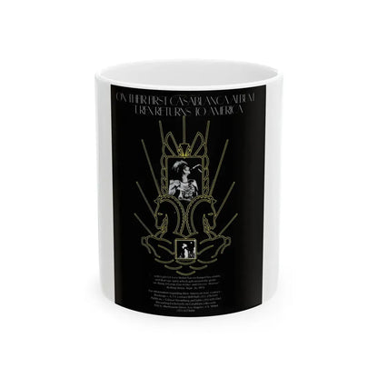T Rex 1974 (Music Poster) White Coffee Mug 11oz - Go Mug Yourself