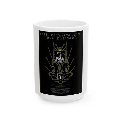 T Rex 1974 (Music Poster) White Coffee Mug 15oz - Go Mug Yourself
