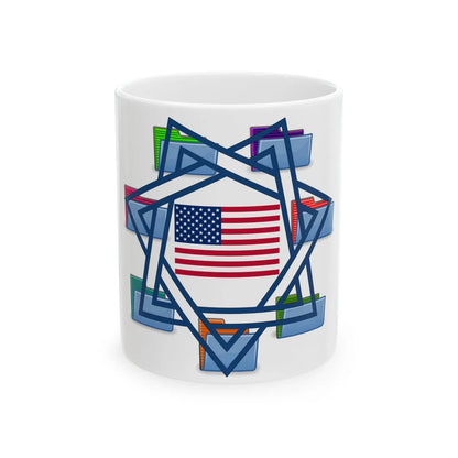 TAA (United States) White Coffee Mug 11oz - Go Mug Yourself